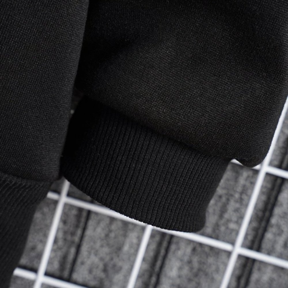 Black And Brown Mens Thermal Hoodie - Picture 4 of 5